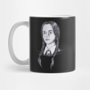 Wednesday Addams - Pen Sketch Mug